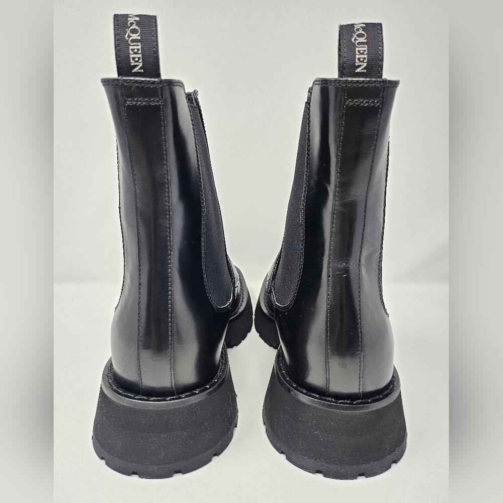 Alexander McQueen Black Leather Boots - Picture 4 of 16